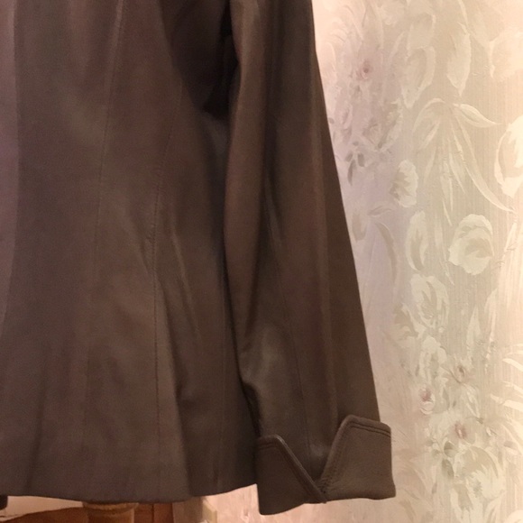 NWOT Elie Tahari brown leather jacket size L - Picture 5 of 13